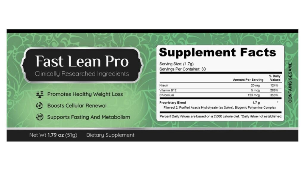 How Does Fast Lean Pro Supplement Work?