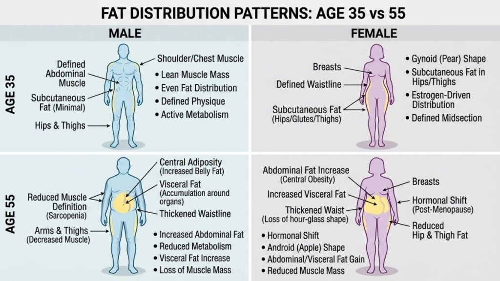 Hormones, Insulin Resistance, and Fat Storage After 40