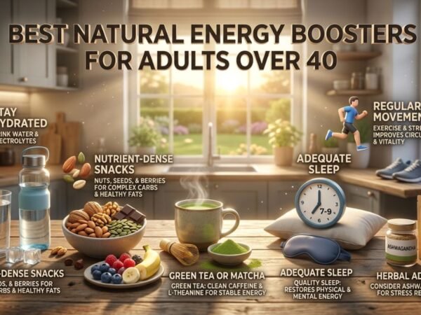 Best Natural Energy Boosters for Adults Over 40