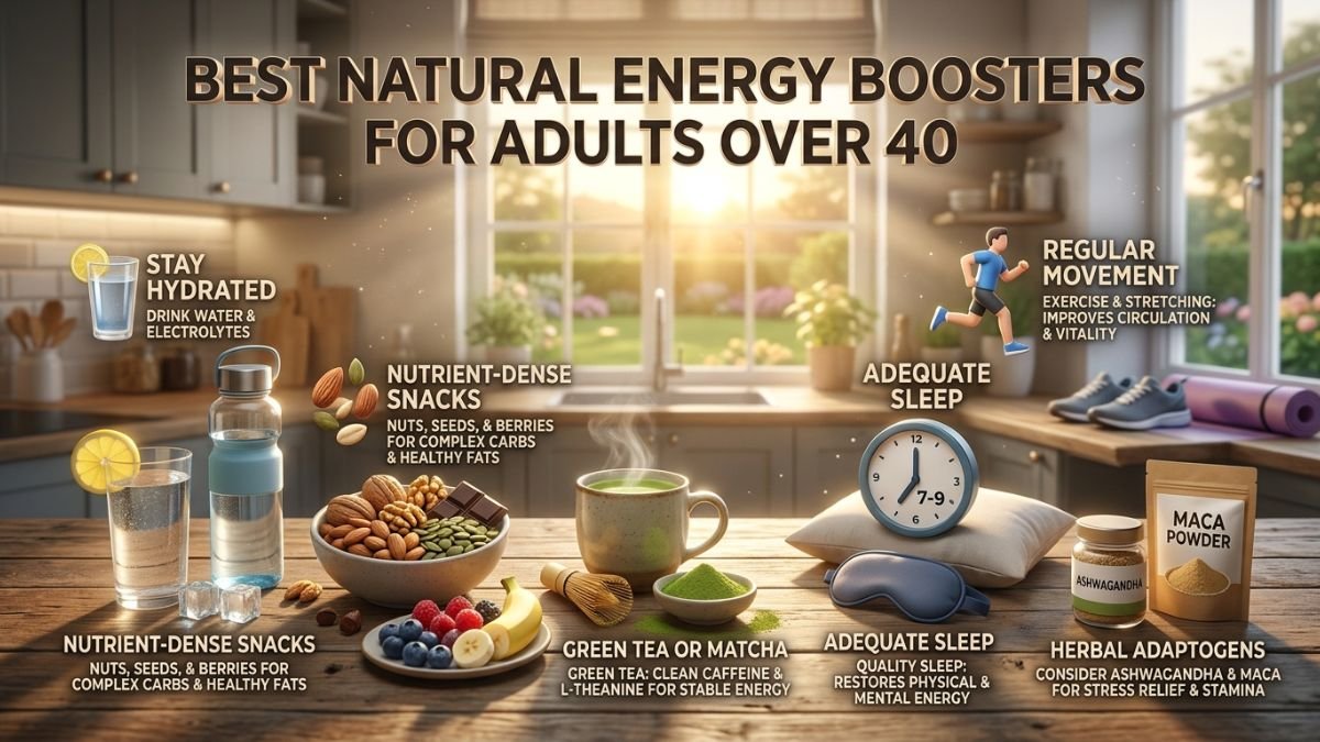 Best Natural Energy Boosters for Adults Over 40