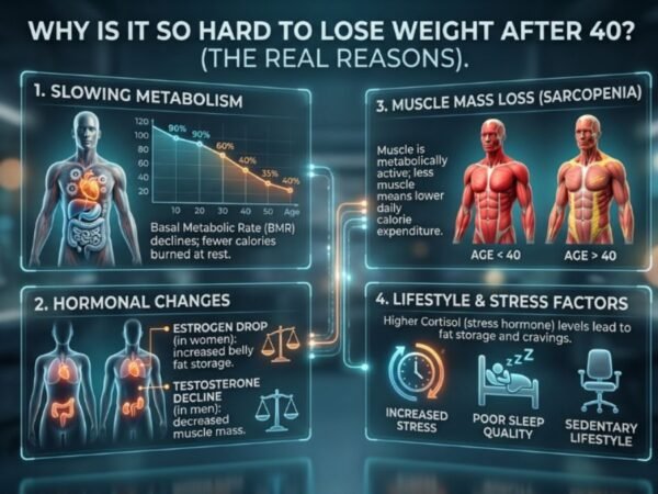 Why Is It So Hard to Lose Weight After 40? (The Real Reasons)