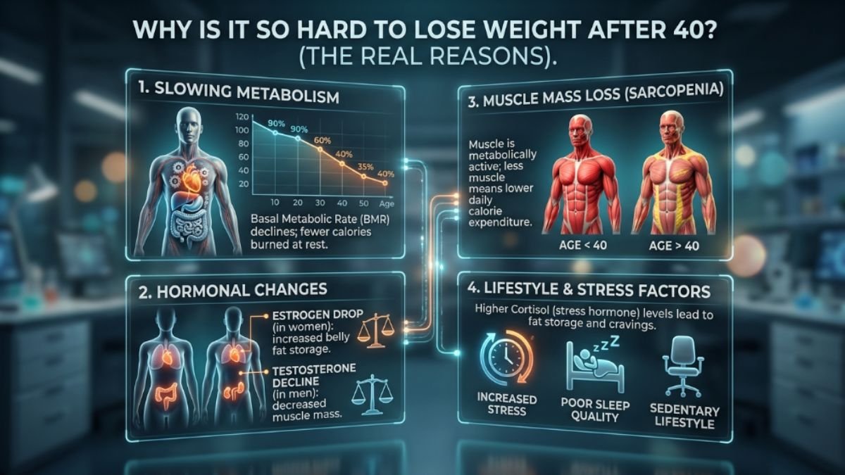 Why Is It So Hard to Lose Weight After 40? (The Real Reasons)