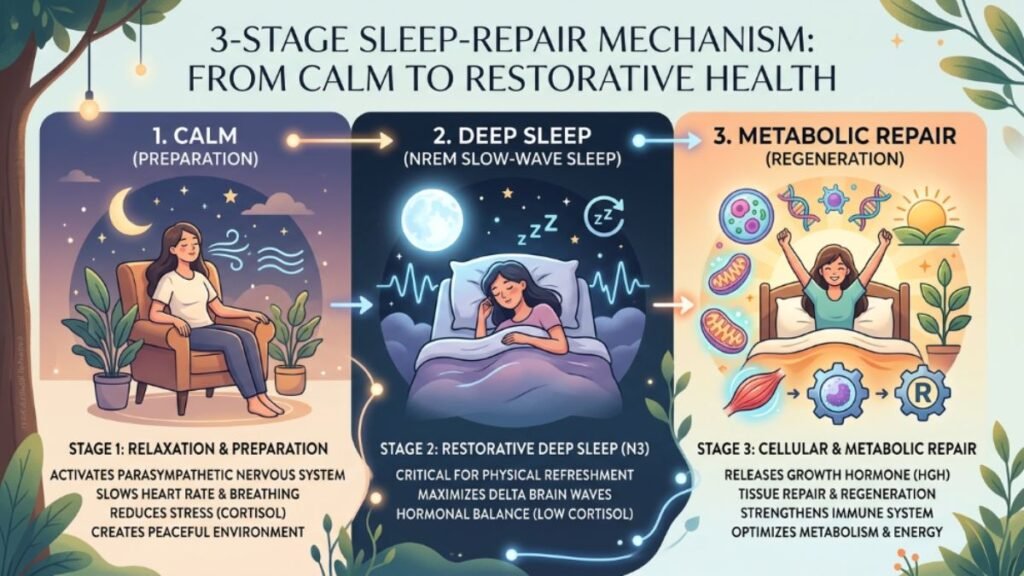 Resurge Review: Can This Deep Sleep Formula Really Boost Energy and Metabolism After 40? 3 how Resurge works deep sleep and metabolism 3 stages
