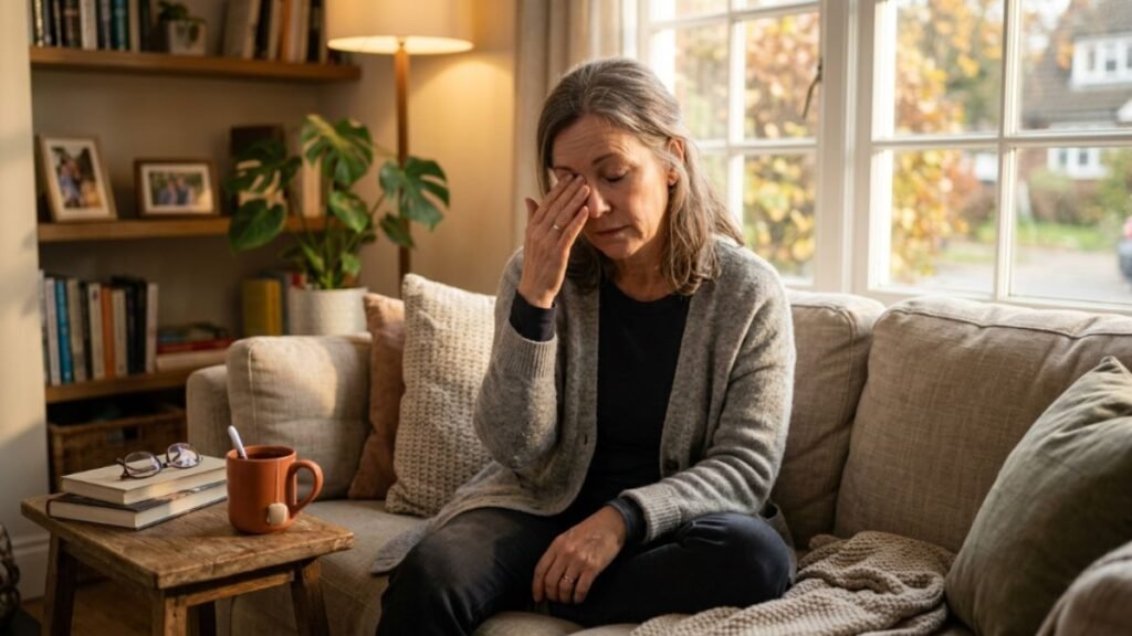 Hidden Signs Your Blood Sugar Is Off — Even If Your Doctor Says You're "Fine" 3 tired woman over 50 afternoon energy crash blood sugar